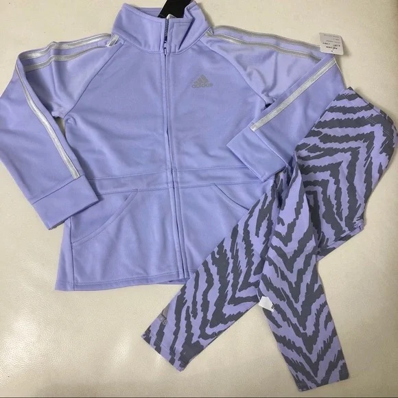 adidas Other - Adidas New Super Stylish Cute Leopard Pants Jacket set 4034